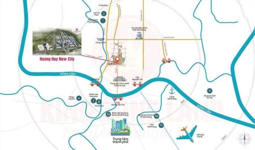 Hoàng Huy New City có kết nối giao thông hiện đại