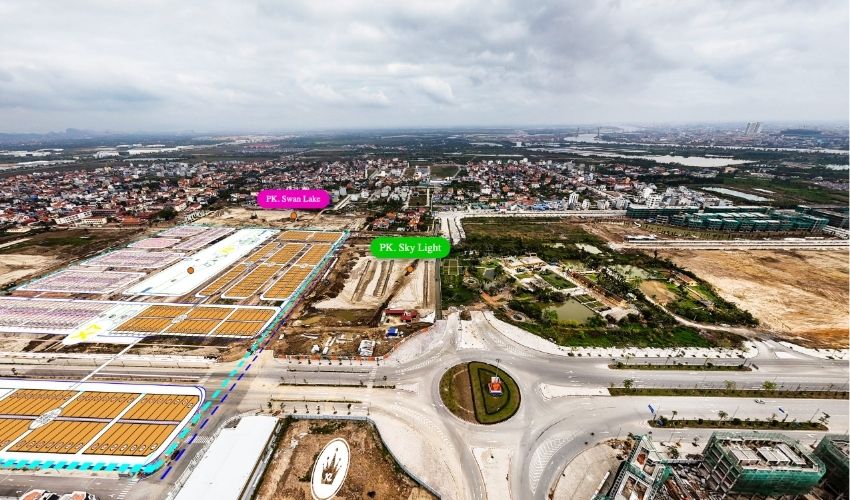 Hình ảnh thực tế tiến độ Hoàng Huy New City giai đoạn 2