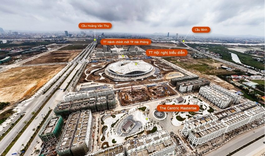 Khảo sát thực tế tiến độ Hoàng Huy New City Giai Đoạn 2
