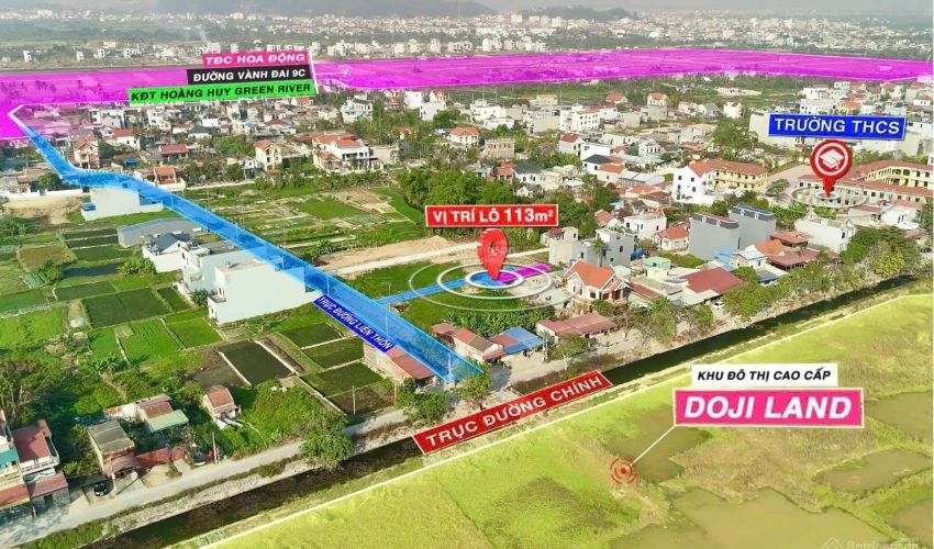 Khu đô thị DOJI Hoa Động là khu phức hợp Biệt thự , Liền kề , Căn hộ chung cư thương hiệu Doji Land