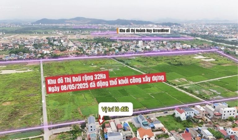 Khu đô thị Doji Hoa Động được xây dựng tại phường Hoa Động, thành phố Thủy Nguyên