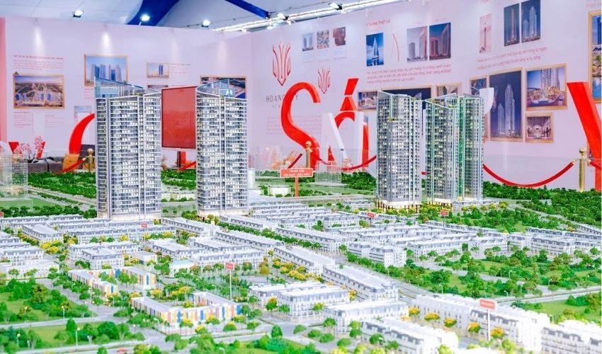 Sa bàn Chung cư Hoàng Huy New City nằm tại vị trí trung tâm của khu đô thị